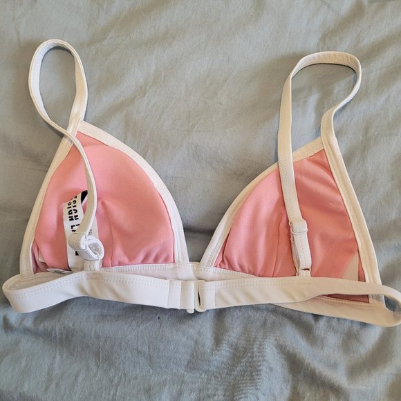 Pink and Blue Bikini Top - Size Small - Picture 2 of 3